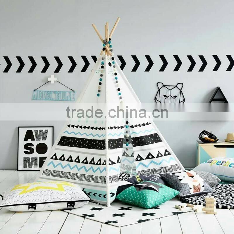 Promotional wholesale indoor kids play room teepee tent tepee tipi wigwam for sale