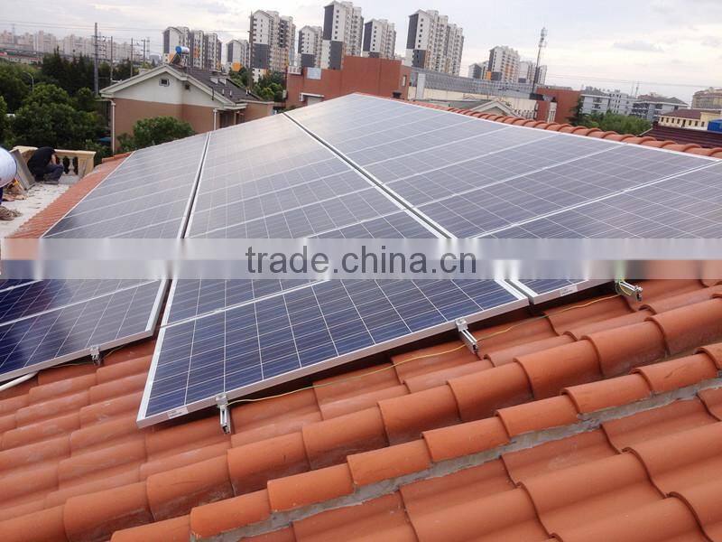 10KW Resistance wind rooftop solar panel mounting racking system