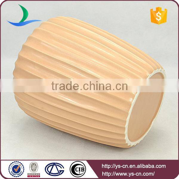 Modern Ceramic Orange Flower Vase for Decoration