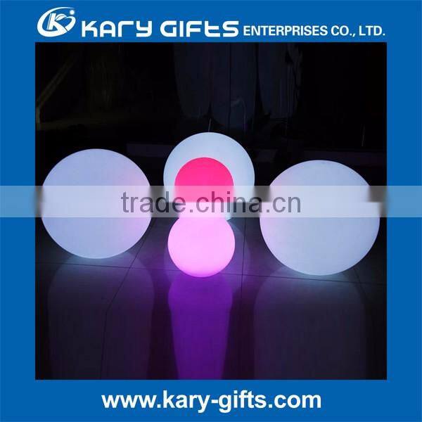 Pe plastic waterproof led floating ball decorative lighting sphere ball