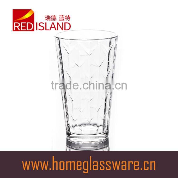 480ml classic color sprayed glass cup for drinking