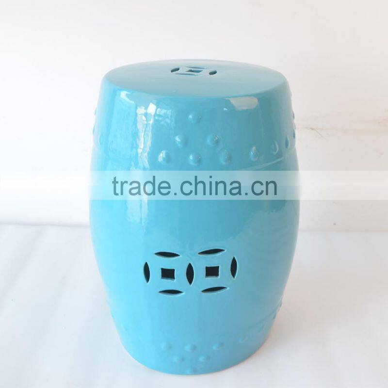 ANTIQUE chinese ceramic drum stool