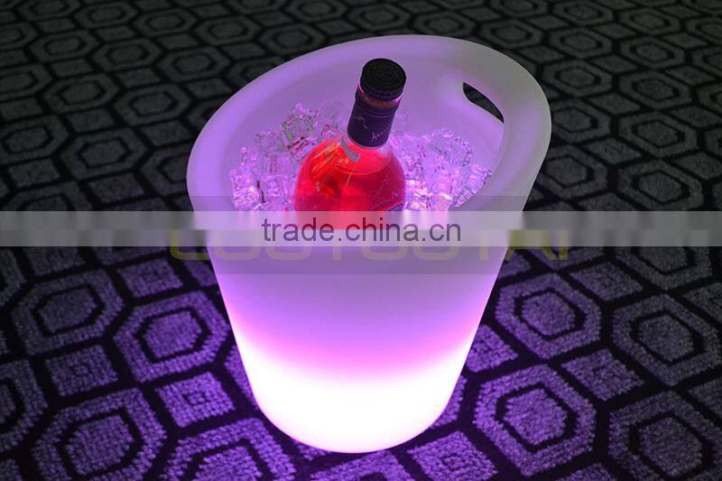 lighted up led bar bucket waterproof led bucket for bar lighting ice bar bucket