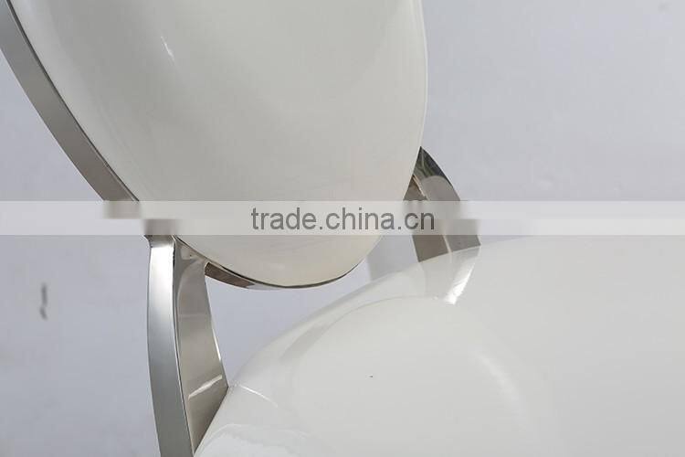 Foshan furniture market modern stainless steel chair for wedding