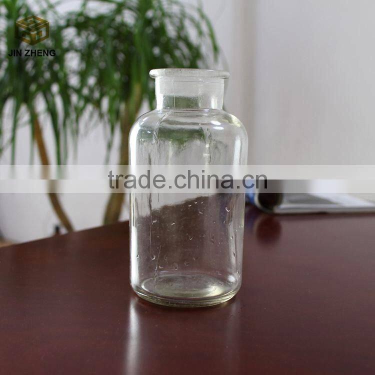 China manufacture wide mouth 1000ml clear glass reagent bottle