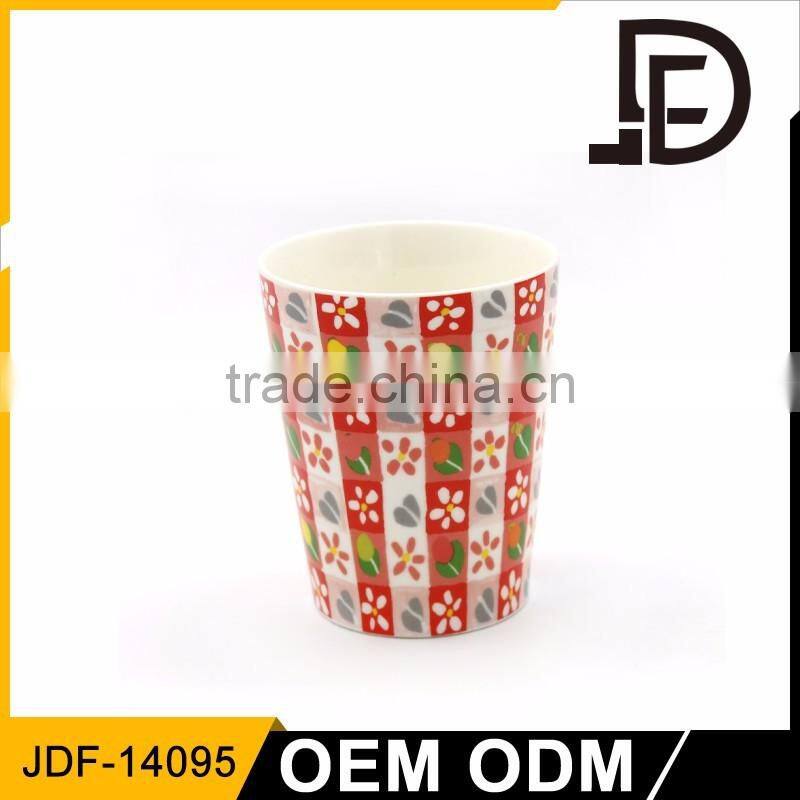 Drinkware ceramic coffee mug without handle, custom coffee mug