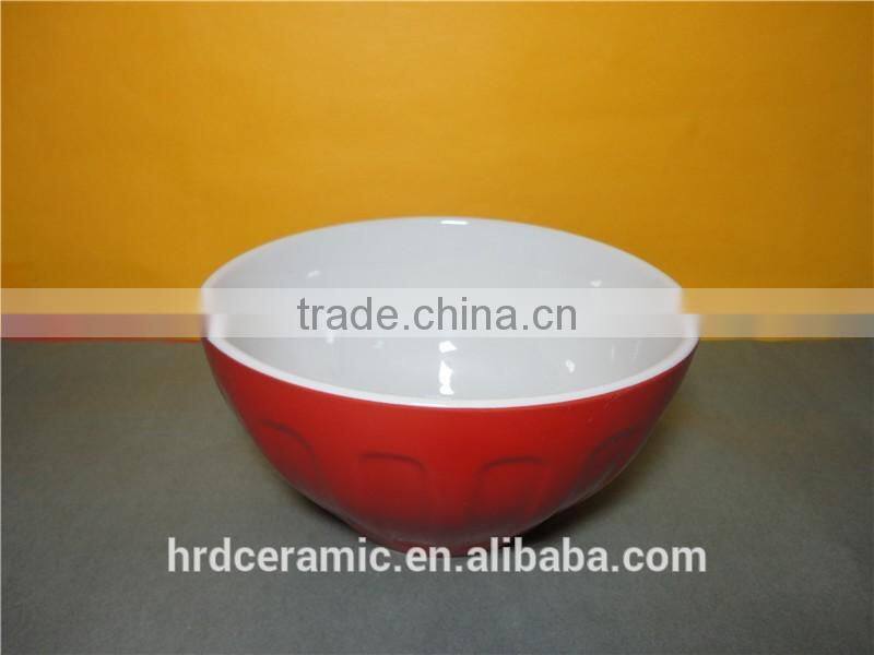 Fun White Modern Ceramic glazed bowl / Decorative Bowl