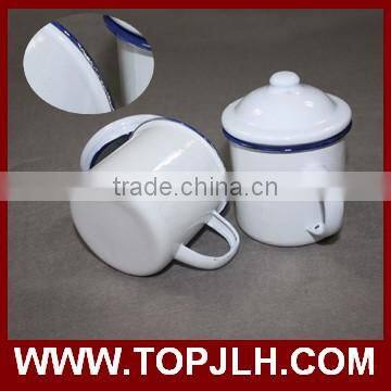 Blank coated customed logo printing enamel coffee mugs