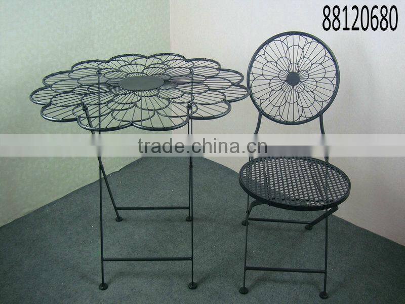 Table and two chairs