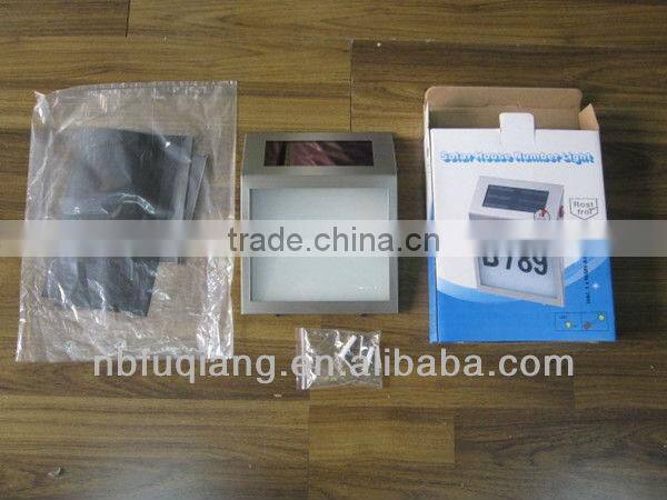 FQ-133 Useful and Environmental led solar power of house numbers led solar power address numbers light