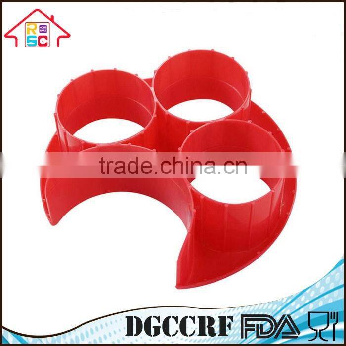 NBRSC Kitchen Plastic Meal Measure Portion Control Plate Food Separator Tool Diet Meal Helper