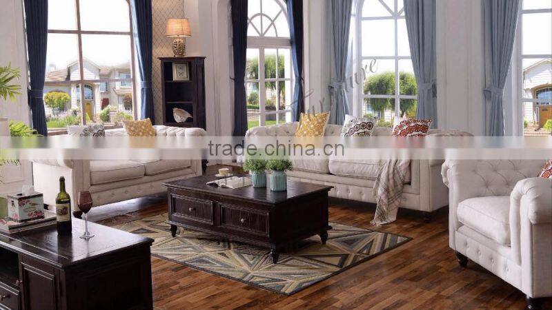 S707 Hot sale home used furniture linen couch living room sofa