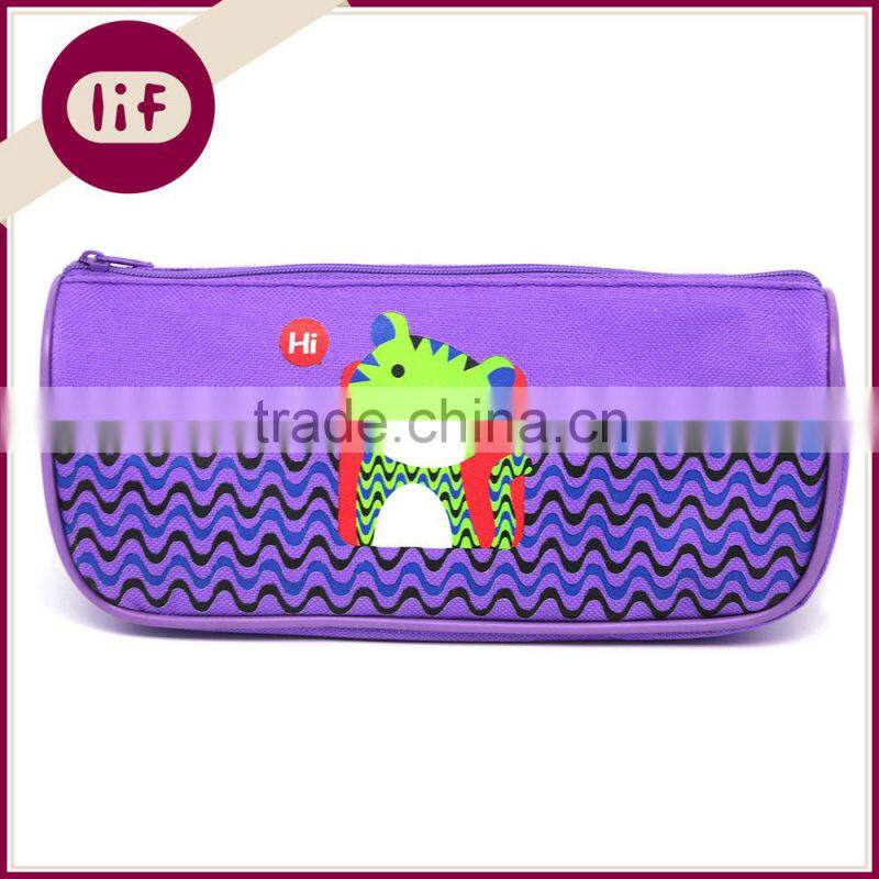 With Animal Printing Canvas Pencil bag, Tiger Printing Pencil Bag,Canvas Pencil Bag