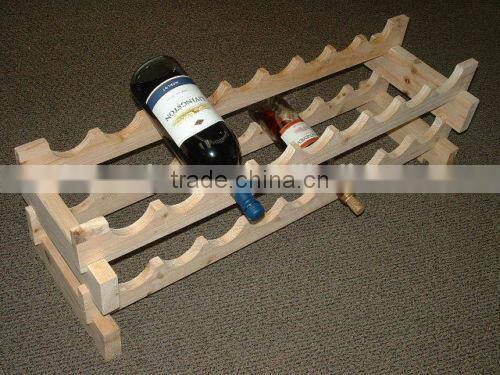 Cube 52 wine rack system natural finish - (H x W x D) 52 x 52 x 25 cm each