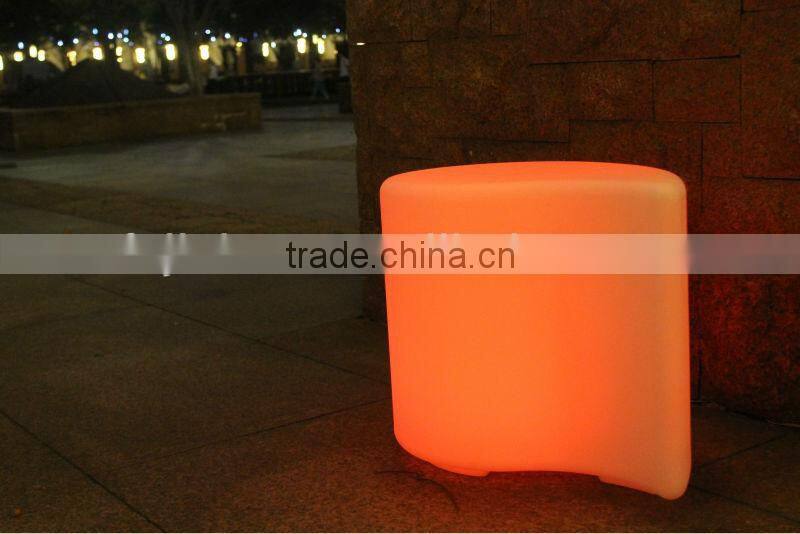 rechargeable led outdoor glowing cool stool