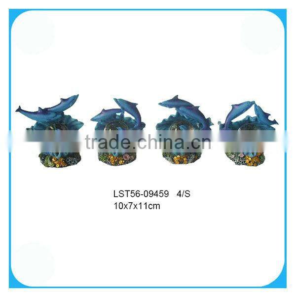Resin Souvenir Ocean Dolphin Water Globes Gift