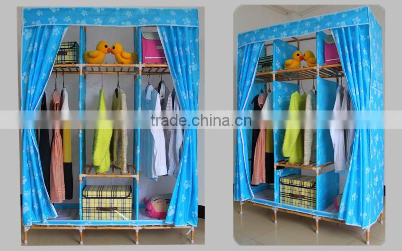diy solid wooden moistureproof wardrobe interior design