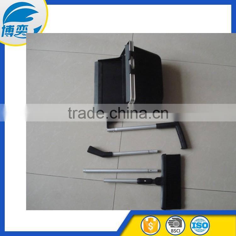 high quality plastic long handle dustpan with brush set