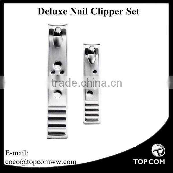 4-Piece Stainless Steel Travel Nail Clippers, Large Nail Clippers+Small Nail Clippers