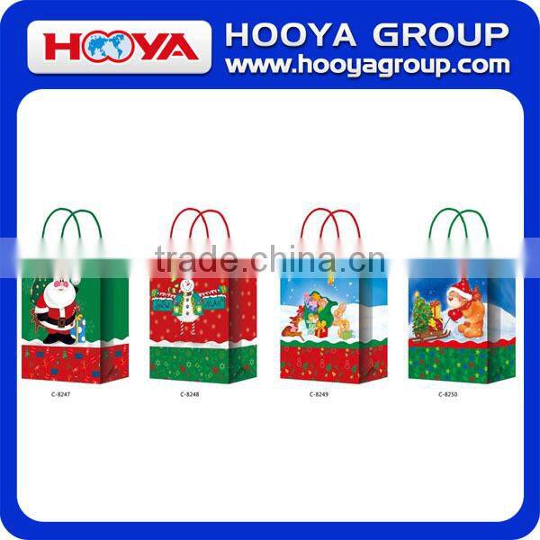 High Quality Decorative Christmas Gift Bag Customized Paper Gift Bag