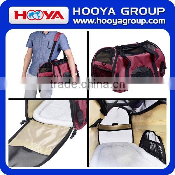 Eco-friendly Travel pet carry bag Ventilated waterproof outdoor pet carry bag Lightweight fabric pet carrier bag