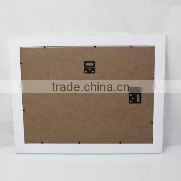 2016 beautiful baby wooden photo frame, hot sale kids wooden photo frame W09A034