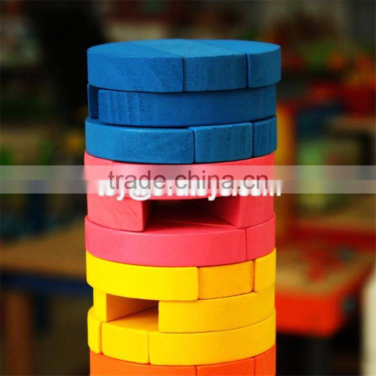 wholesale children educational wooden stacking blocks game W13D119