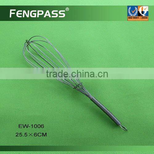 Metal egg whisk , egg beater , silicone egg wisk EW-1006
