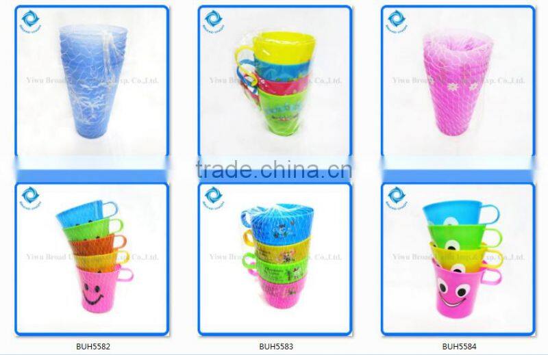 Plastic Water Cup Pink Water Cup Round Water Cup