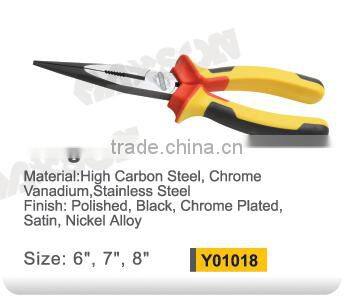 YF01016 2015 New design professional combination plier with 3colours handle