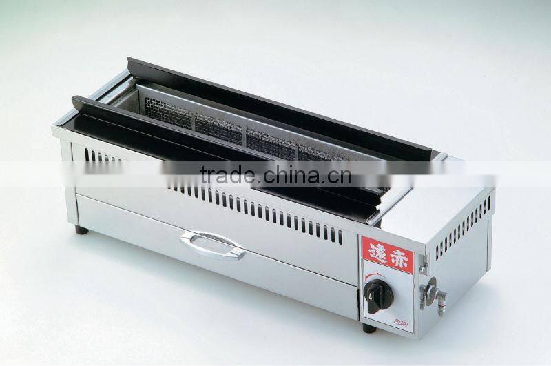 EBM BBQ Far Infrared Griller for Spit Loasted Food Japanese Gas Yakitori Griller Infrared Gas