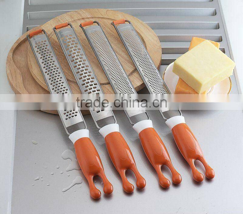 Eco-friendly new design stainless steel flat cheese grater