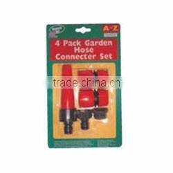 4 pack plastic garden hose connecter set