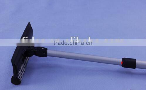 telescopic aluminum handle window sponge squeegee with 180 rotatable head