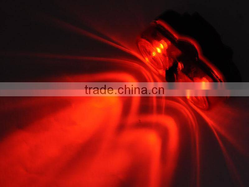 JING YI JY-528 3-Mode 0.5W 2 x Red LED Rear Warning Light Bicycle Safety Taillights