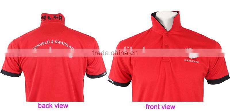 Customized Fabric Embroidery or Printed Brand Name Short Sleeves Custom Sports Polo Tee Shirt
