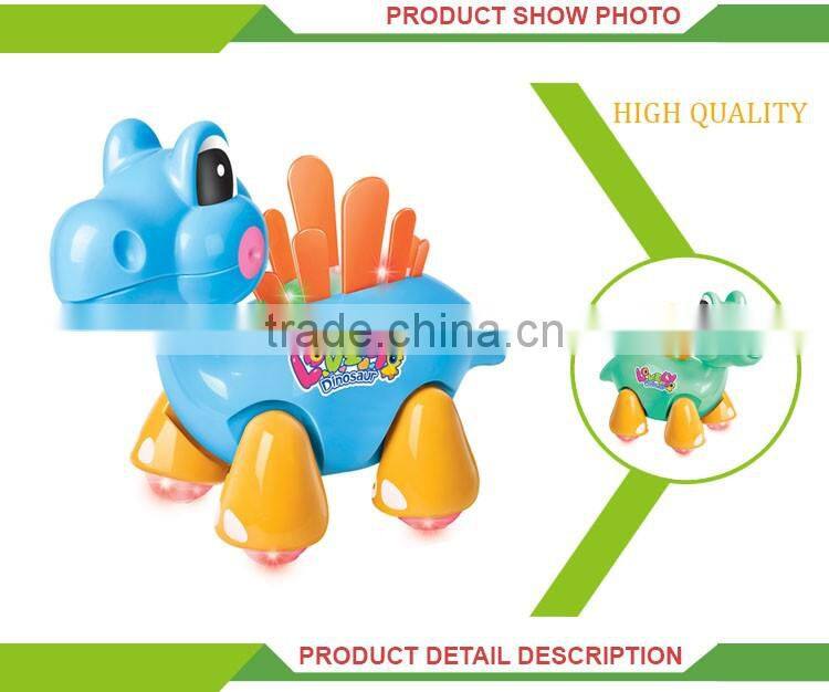 High quality plastic kids battery operated walking dinosaur toy