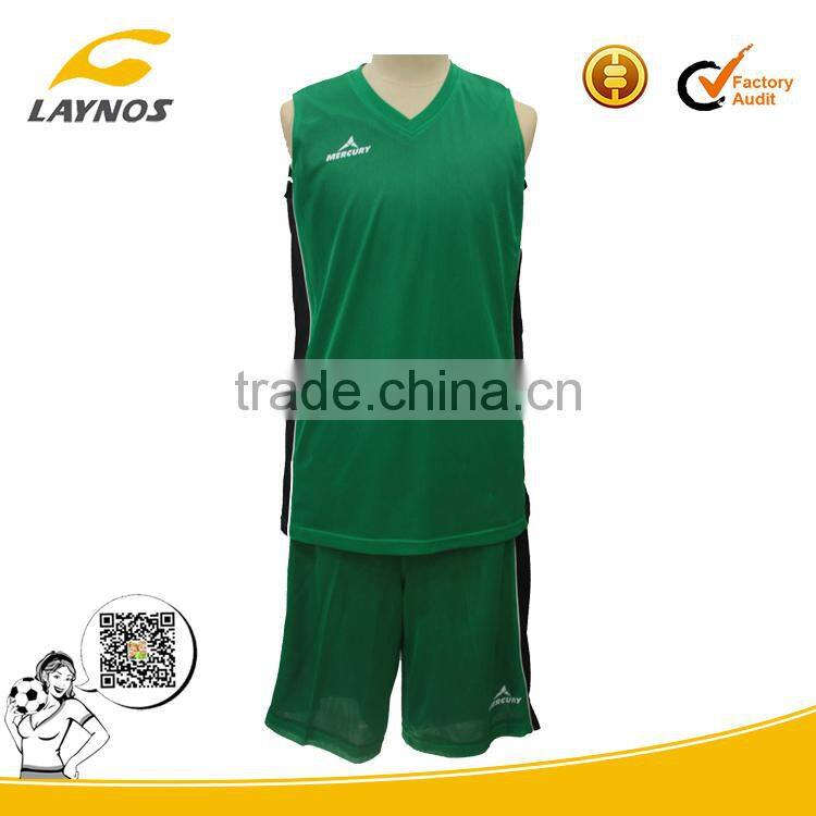 logo embroidered polyester fabric basketball shirts