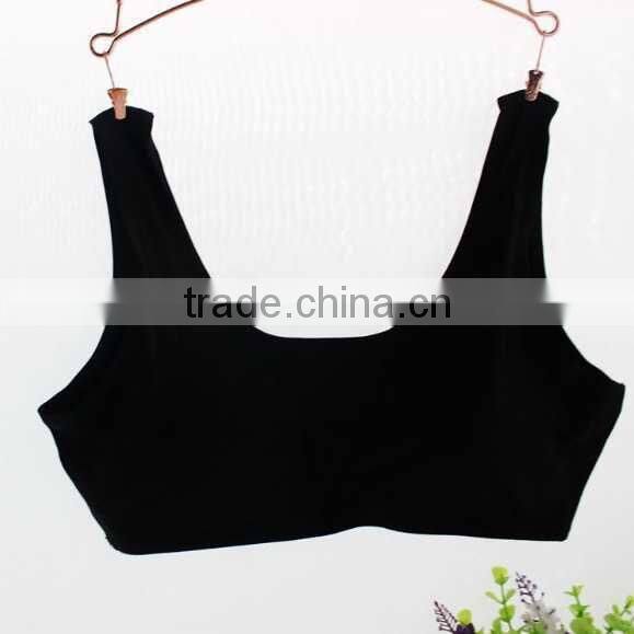 GZY 2015 absorbent high stretch yoga sports seamless tube bra nude