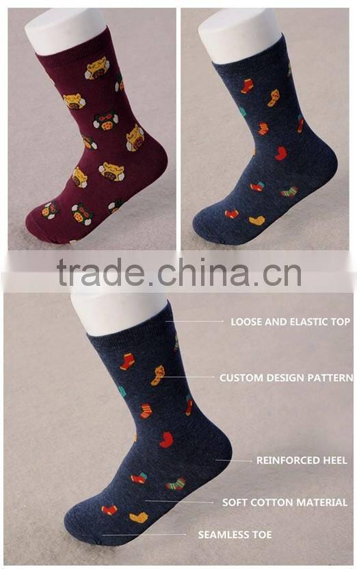 Custom made women cotton happy socks