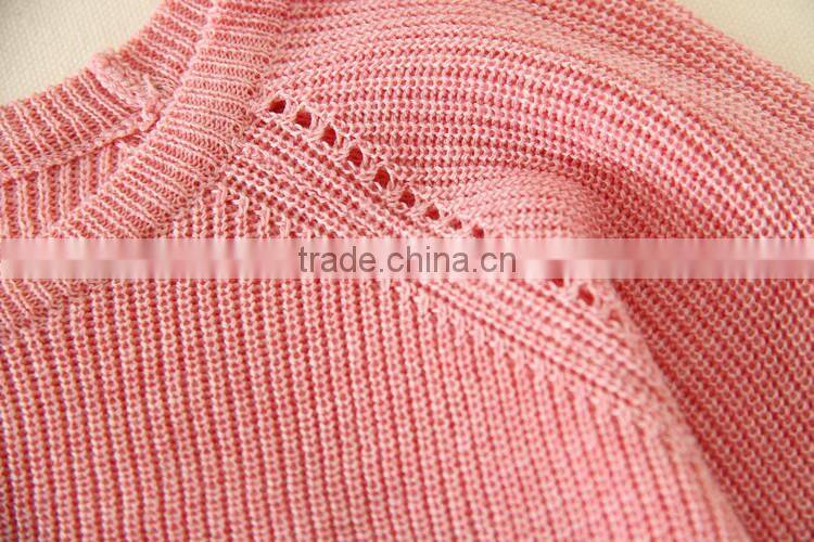 Kids CNY sweater dresses, black knitting girl's sweater, round collar long sleeve valentine's day sweater dress