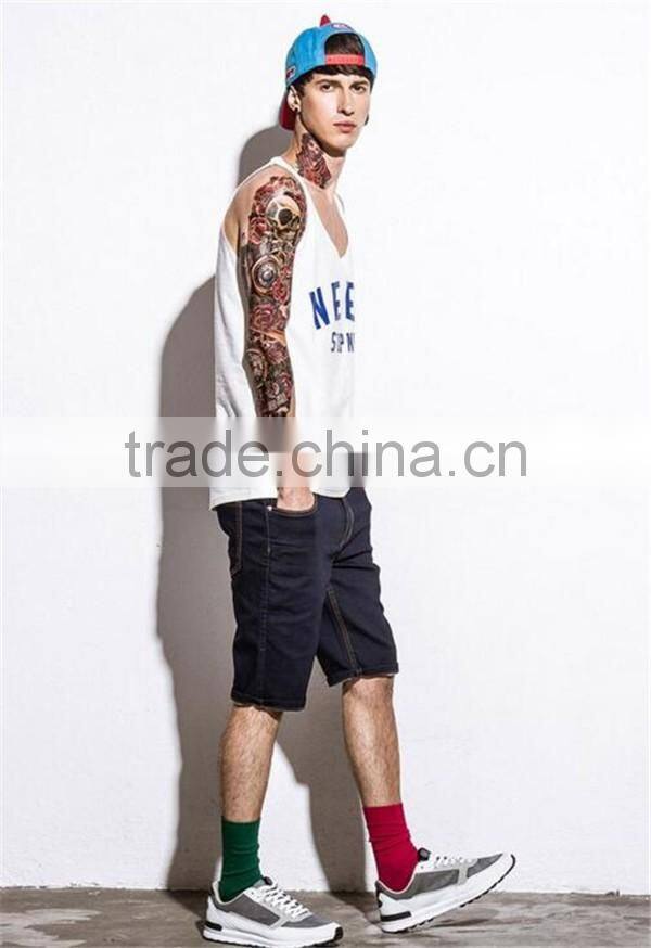New fashion high quality boys printed singlet