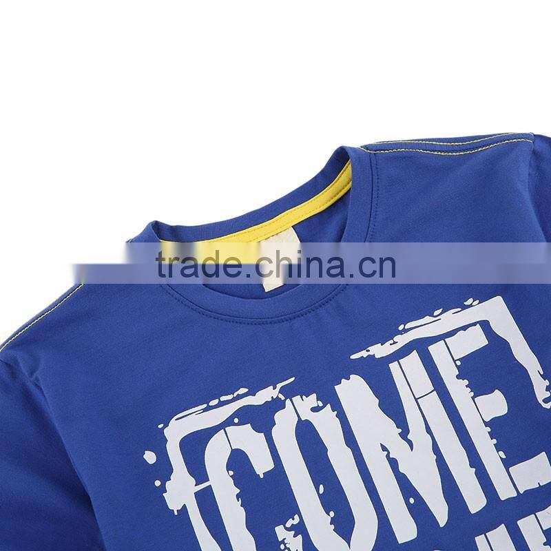 2016 wholesale t shirt,100%cotton t shirt for boy,round neck summer boy t shirt