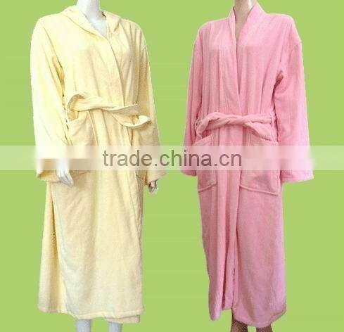 Unisex terry 100% cotton waffle bathrobe