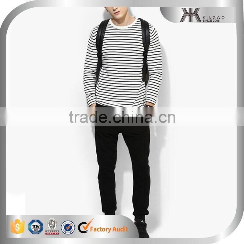 2017 Spring Comfort Colors T-shirts Latest Man Stripes Top OEM Wears Men's Clothing
