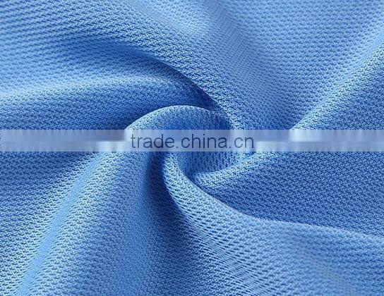 Polyester Short Sleeve Gym Quick Dry Stringer Blue White T-shirt