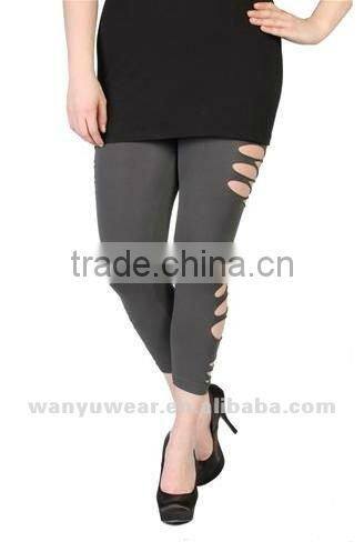 plus size seamless lazer cut leggings