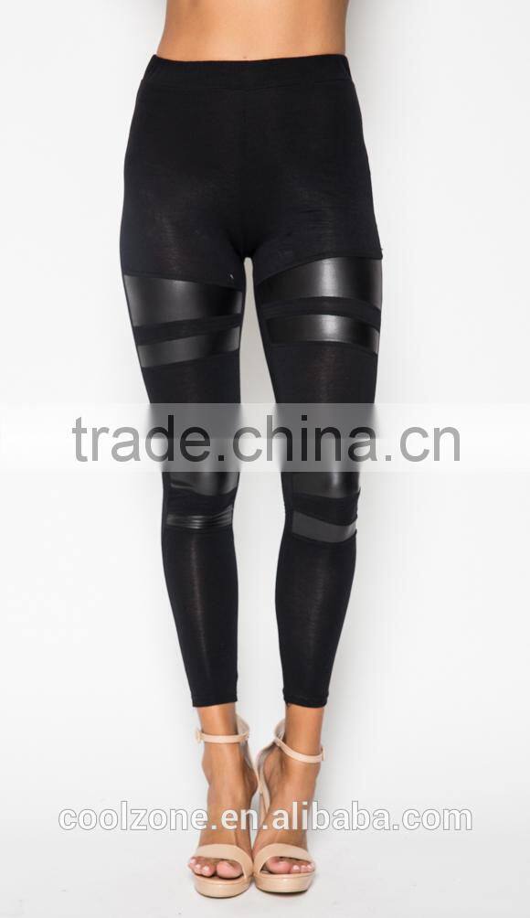 2015 New Design Wet Panels Sexy Leggings for Women