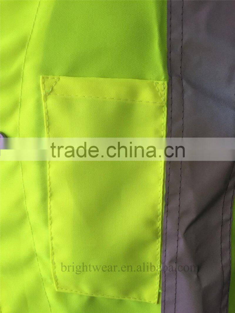 hi vis yellow Canada market snaps closure reflecting vest