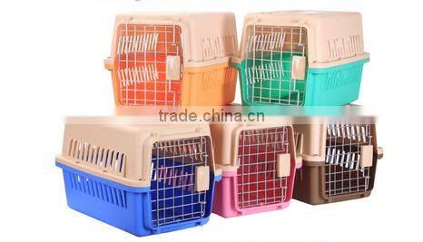 Plastic anti-skip pet transport case carrier with strong PP ABS